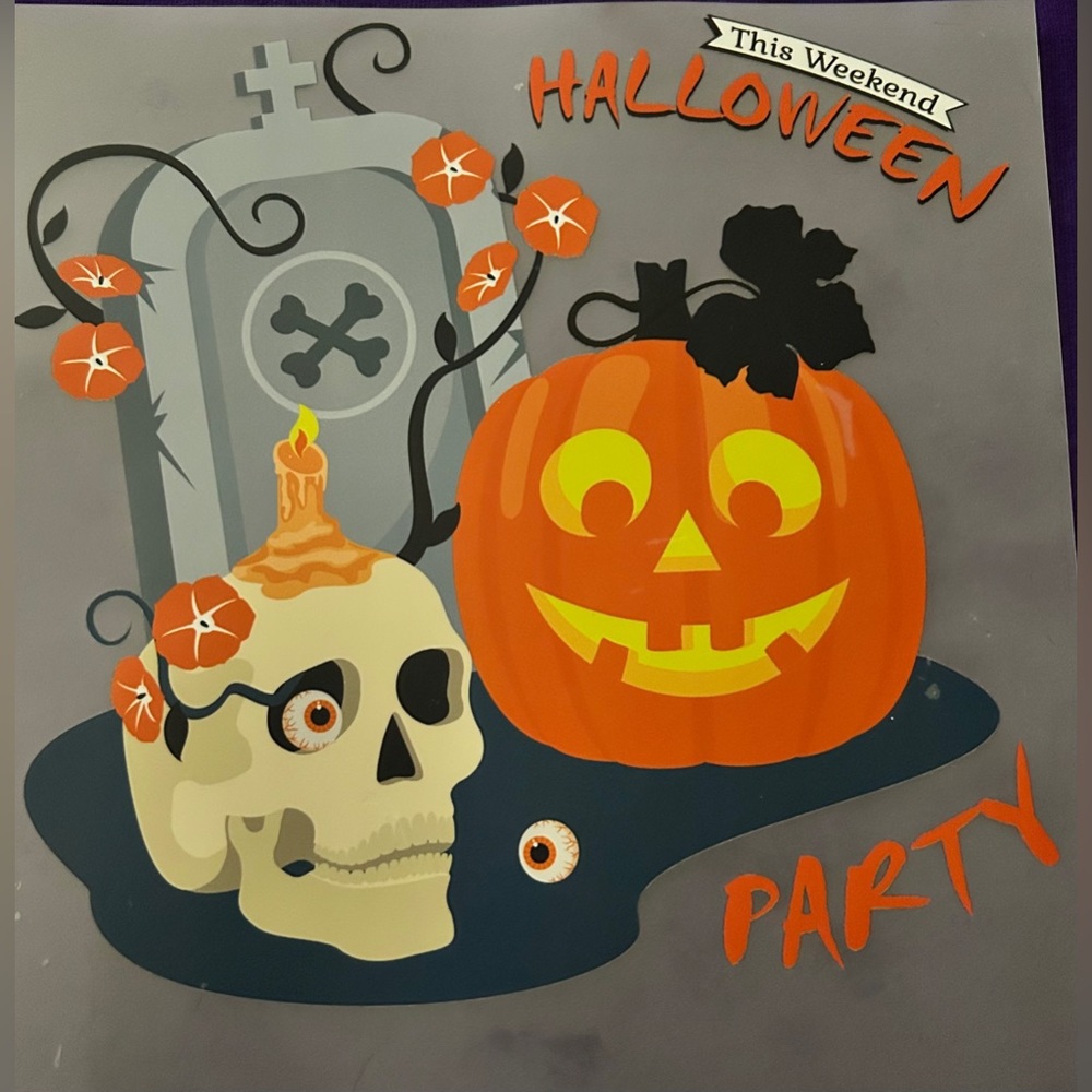 Halloween t-shirt skull, pumpkin, grave stone. Made to order 2T-3X. U Pick color